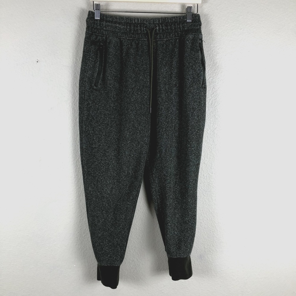 Reebok Fleece Jogger Sweatpants Women M Gray Athleisure Activewear‎ Lounge,Cozy
